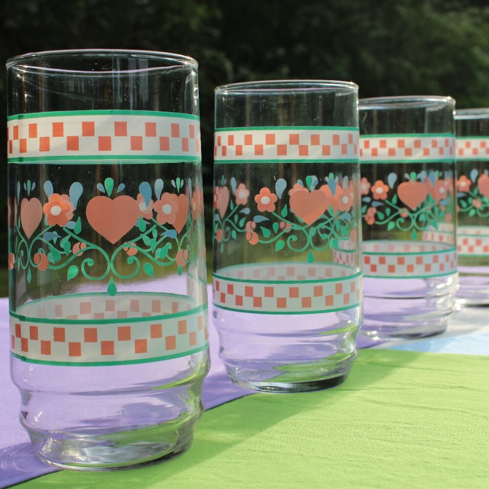 Checkerboard Pink Glasses